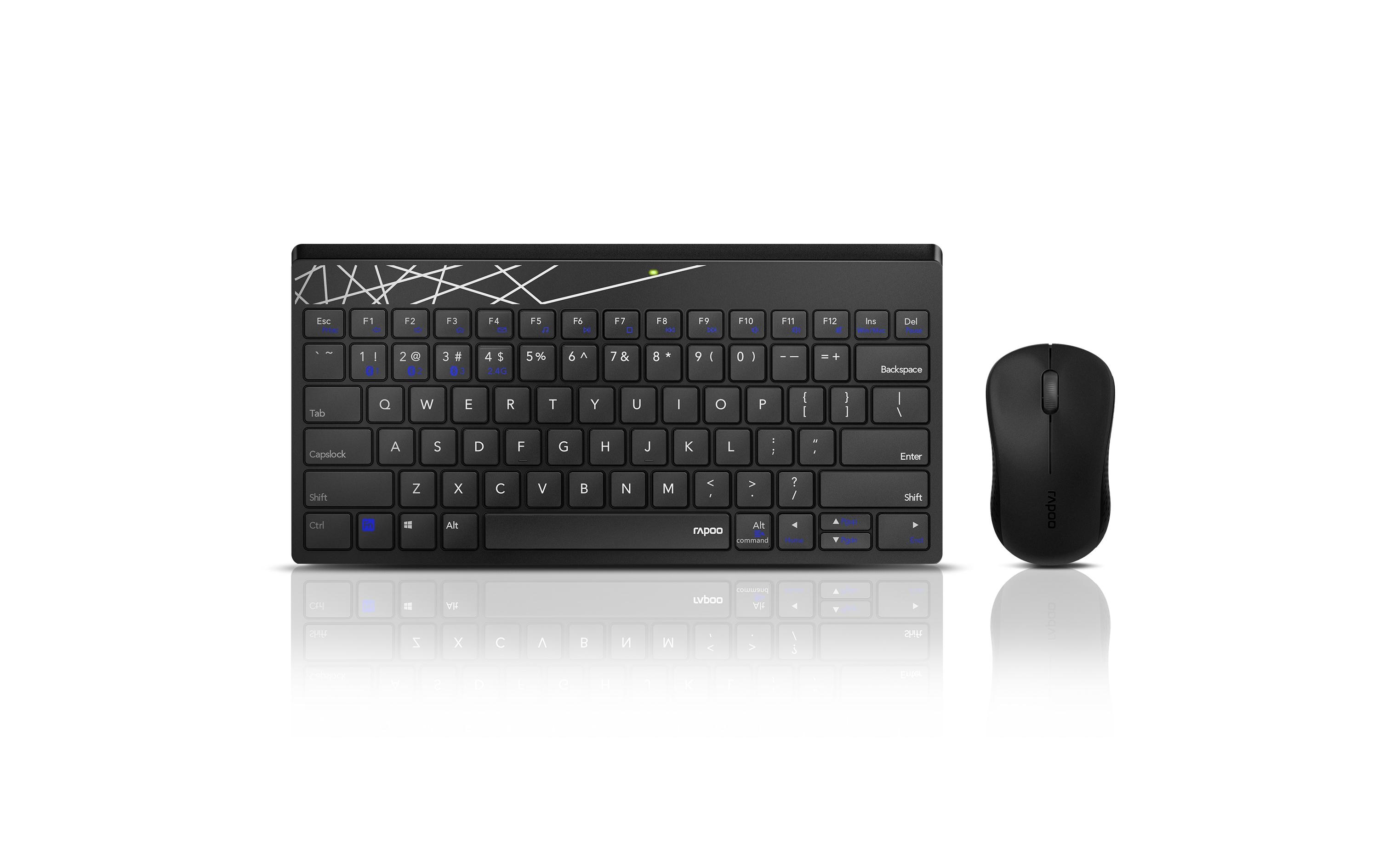 Tastatur-Maus-Set 8000M Schwarz/GrauKabelloses Maus-Tastatur-Set