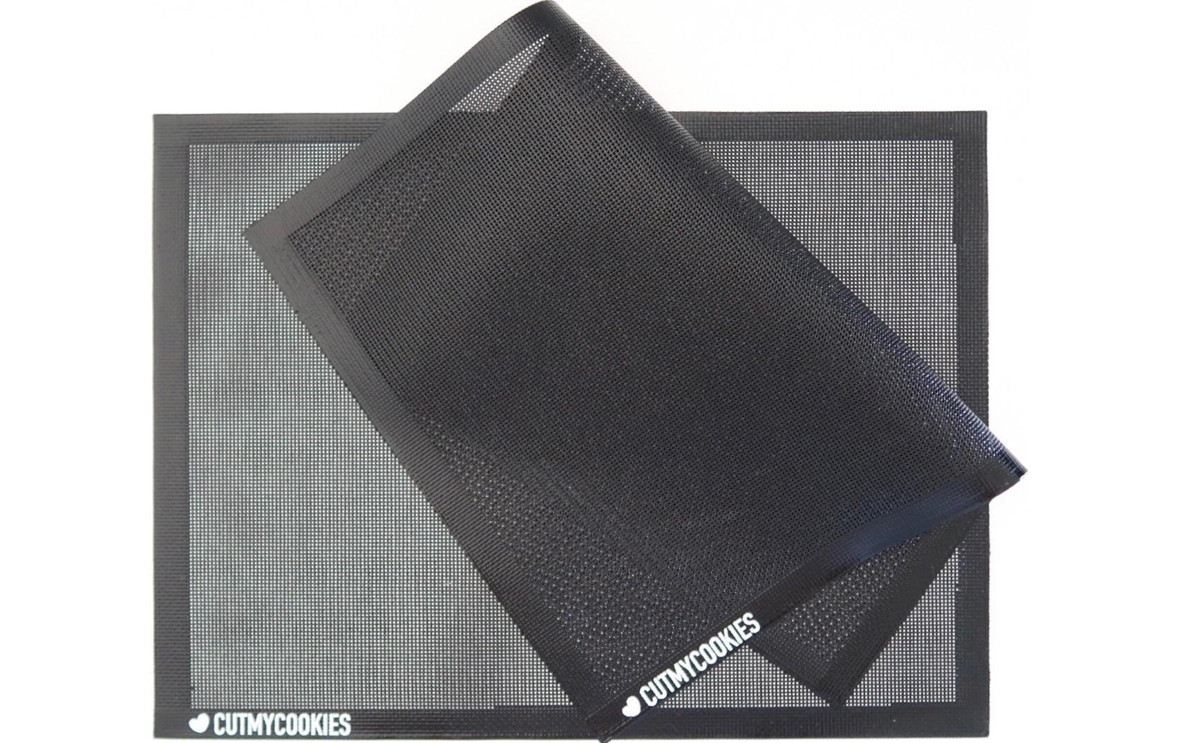 Backmatte 40 x 30 cm 1 StückSchwarze Backunterlage