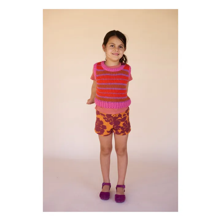 Longlivethequeen Pull Sans Manches Rayé | Mauve