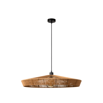 Lucide hanglamp Yunkai Ø 70 cm 60W natural houtlook