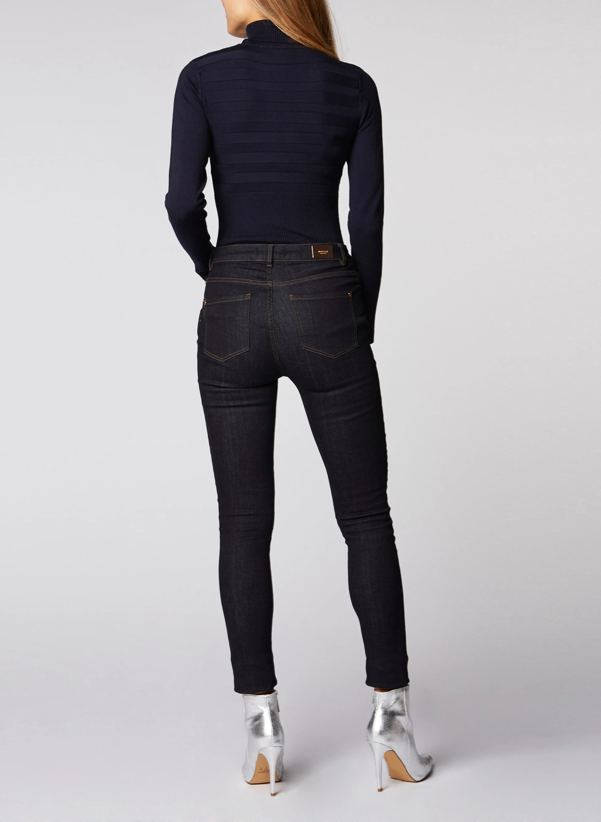 Pull col roulé | Bleu