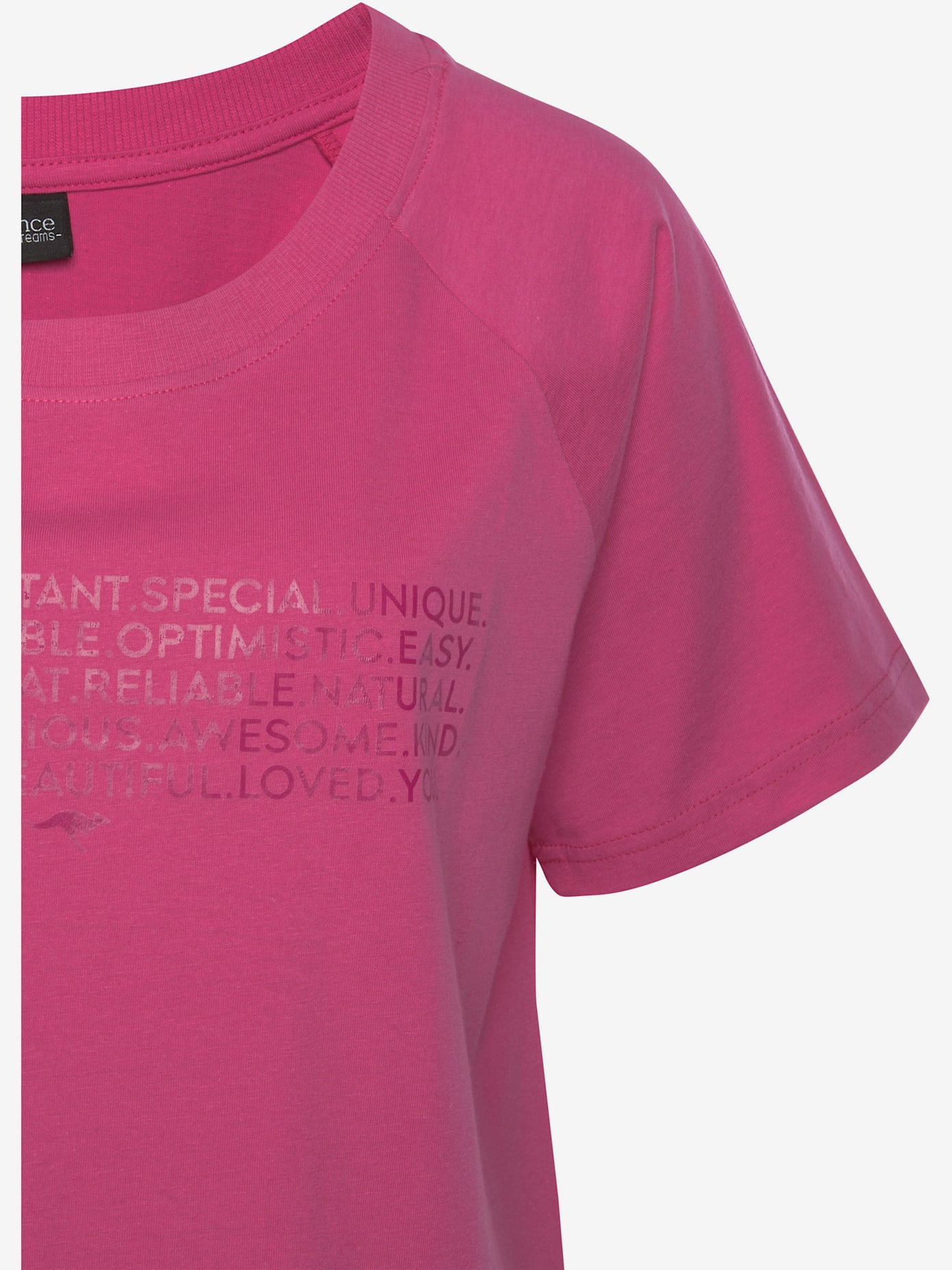 T-shirt de nuit chemise de nuit courte avec imprimé texte devant
