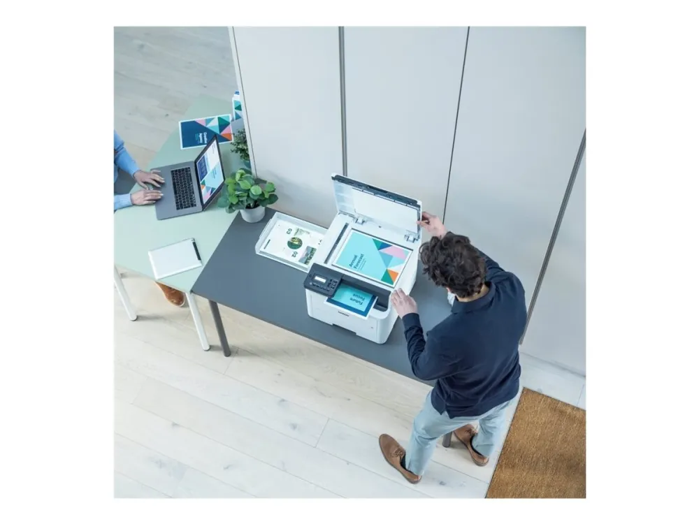 Brother DCP-L3520CDW - Multifunktionsprinter - farve - LED - A4/Legal (medie) - op til 13 spm (kopiering) - op til 18 spm (udskriver) - 250 ark - USB 2.0, Wi-Fi(n)