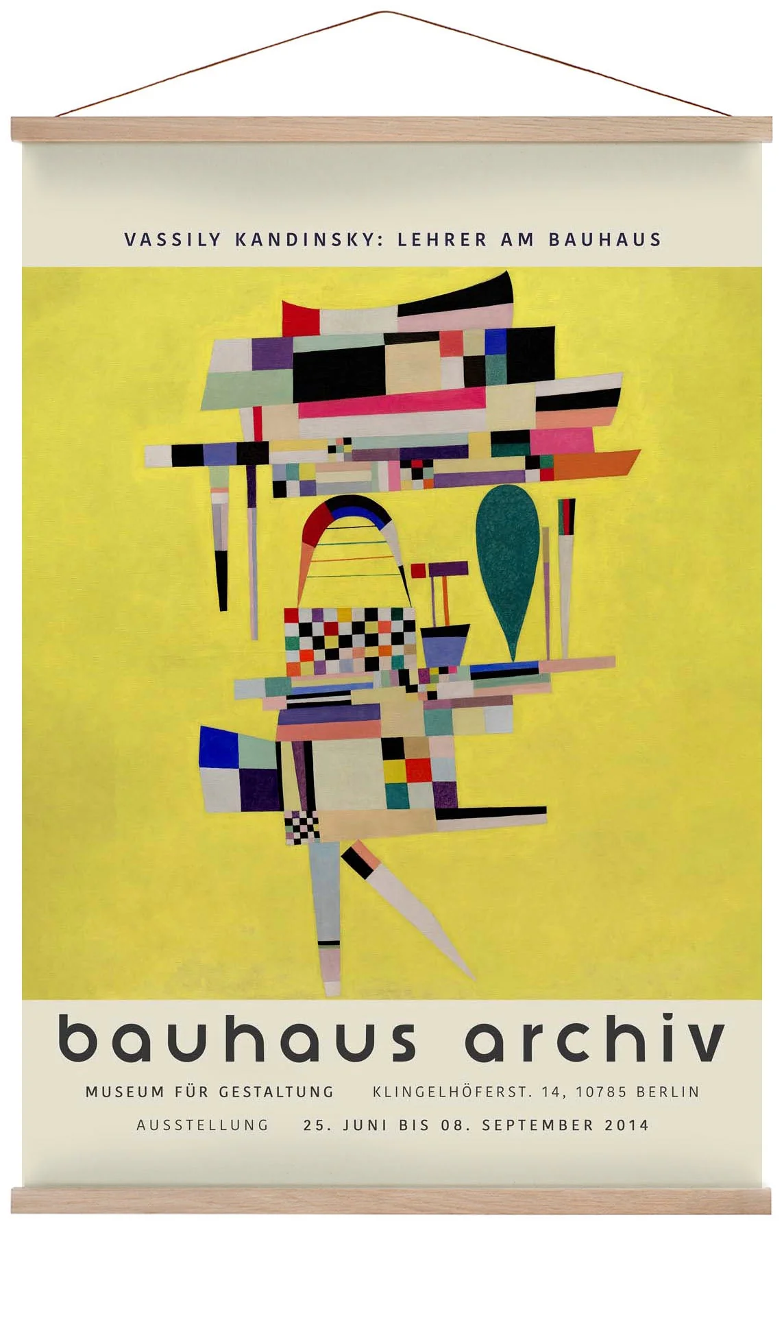 Gelb Malerei von Wassily Kandinsky Ausstellung