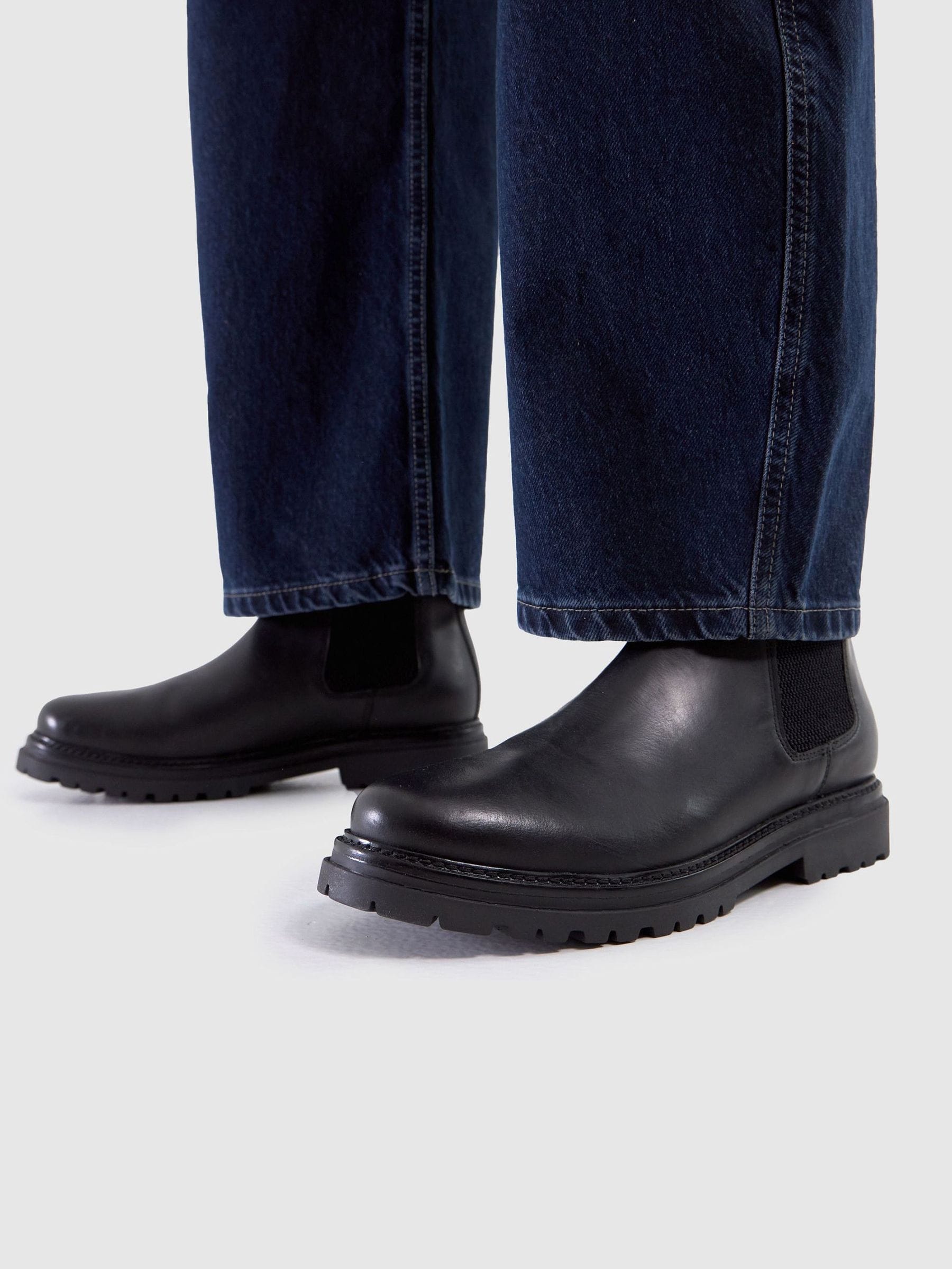 Zwart - Schuh Dax Leather Boots