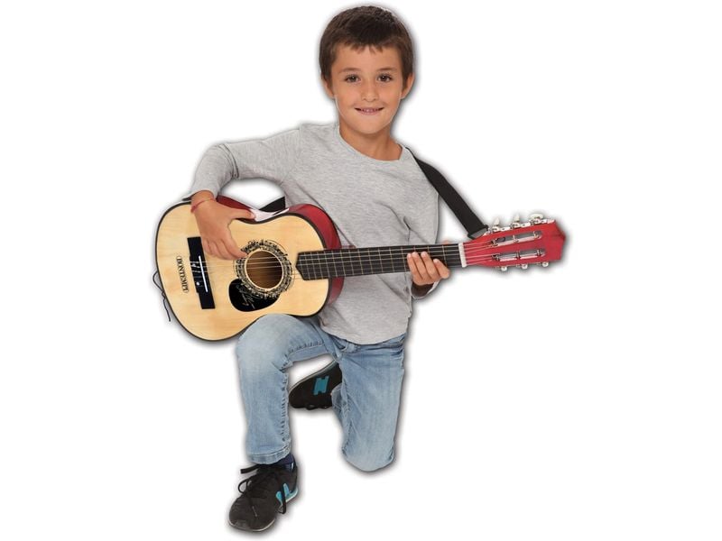 Bontempi Musikinstrument Gitarre mit 6 Saiten Stimmbar und mit realistischem Klang