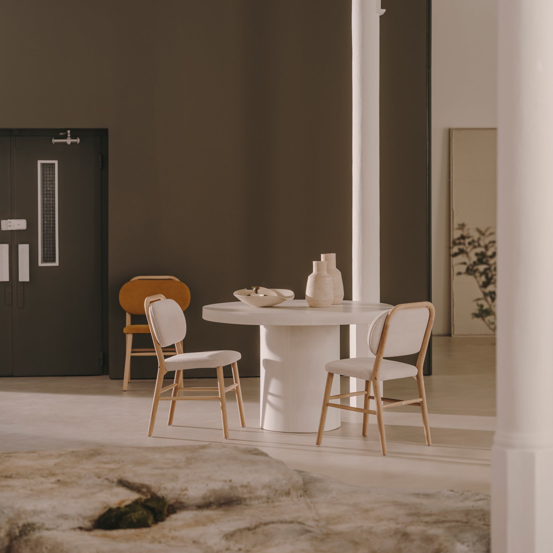 Kave Home Aiguablava Eettafel Ã 120 cm - Wit