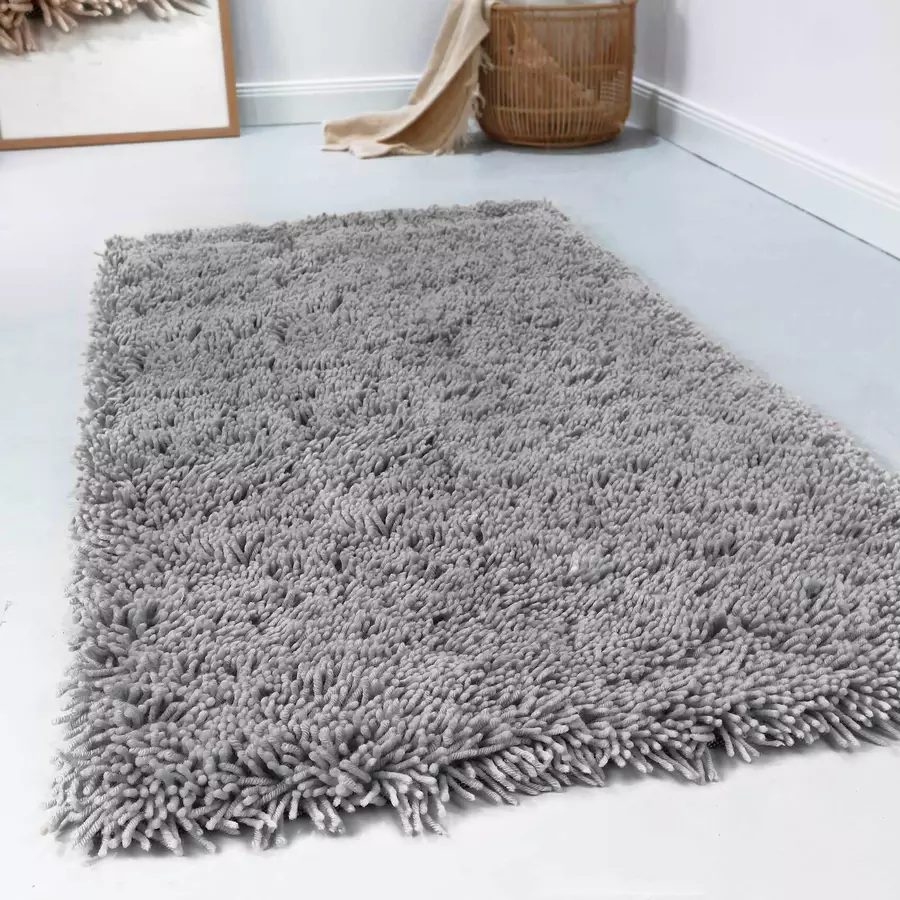 Esprit Hochflorteppich Seattle Shag hellgrau
