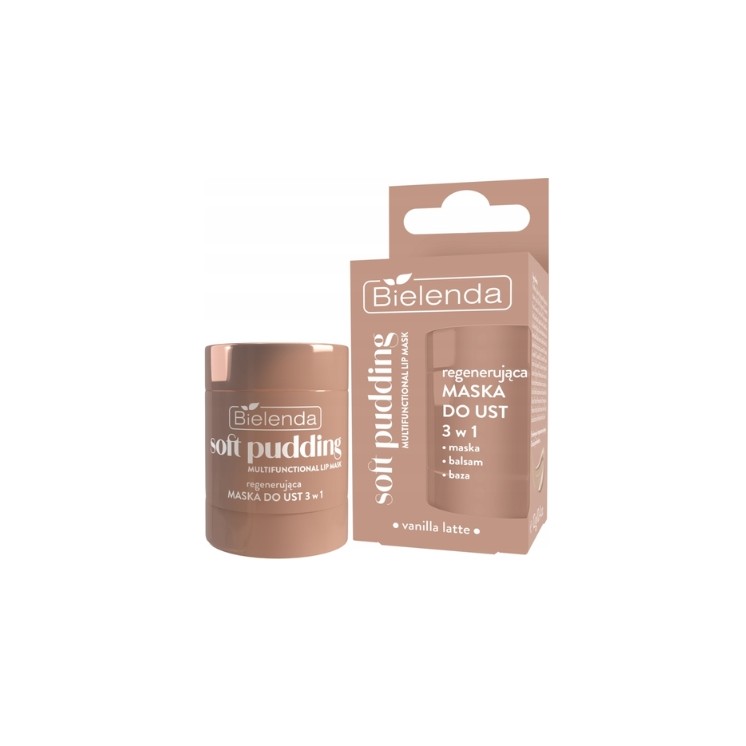 Bielenda Soft Pudding regenerująca Maska do ust 3w1 Vanilla Latte 12 g