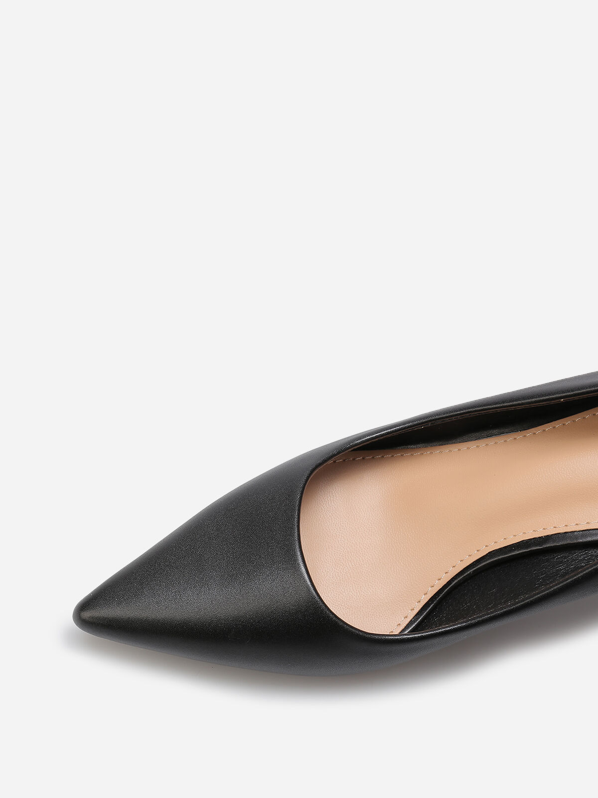 Escarpins pointus en simili- Noir