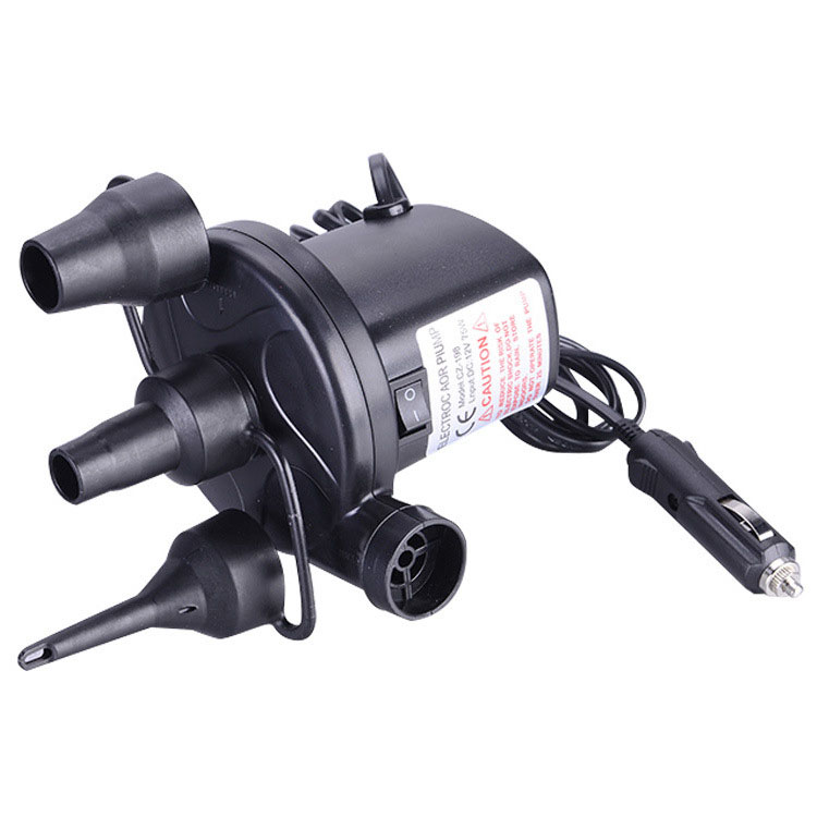 Elektro Auto Luftpumpe DC12V KFZ Stecker für Zigarettenanzünder   3 Aufsätze