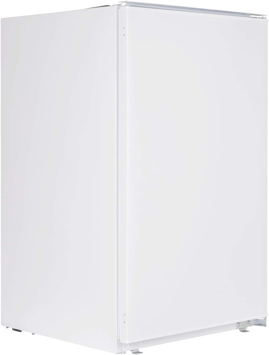 Respekta Einbaukühlschrank mit Gefrierfach 88 cm / 116 L Nutzinhalt/Wechselbarer Türanschlag/Automatische Abschaltung des Kühlteils/Kühl-Gefrierkombination ‎KS88.4-11 / Max. 39 dB/in weiß