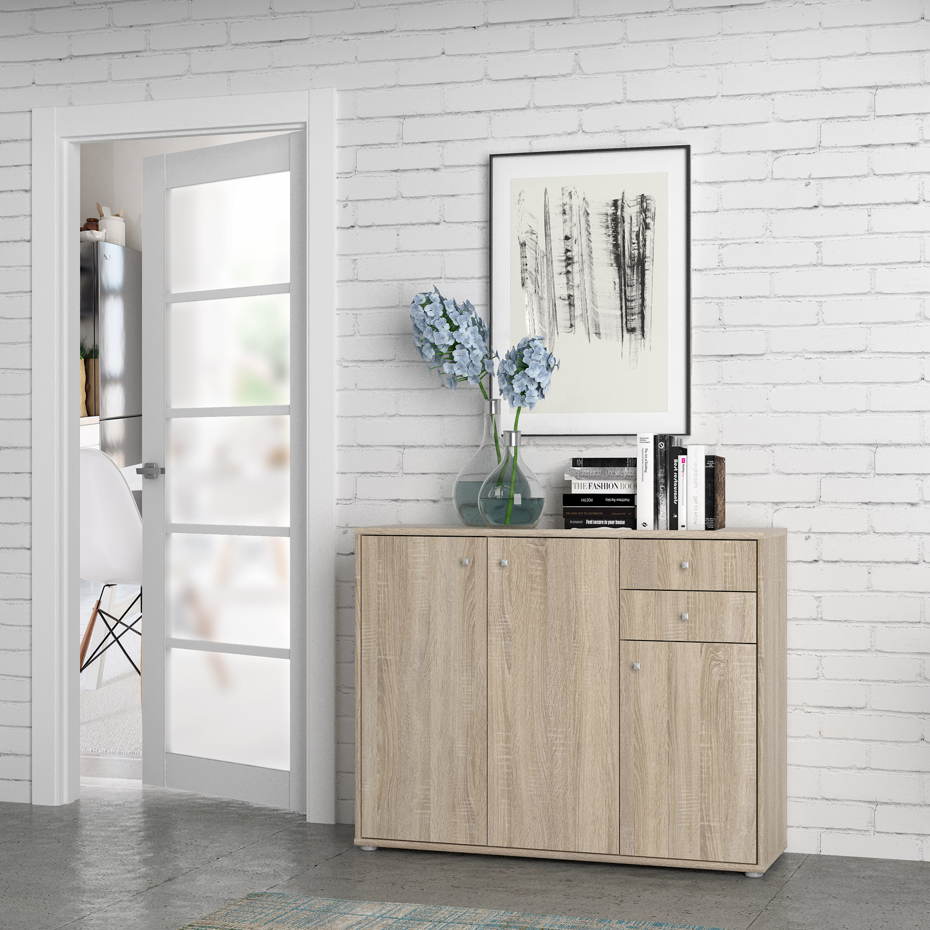 Kommode - Sonoma Eiche - 108,8 cm