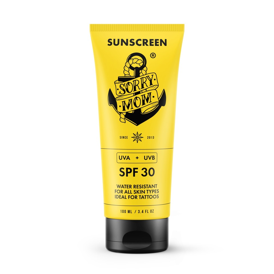 Sorry Mom - Tattoo Sunscreen 100 ml - Solcreme