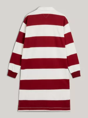 Vestido de rugby com listras e blocos de cores adaptáveis