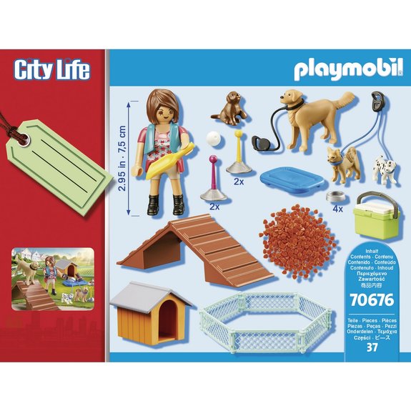Set cadeau éducatrice de chiens - Playmobil City Life 70676