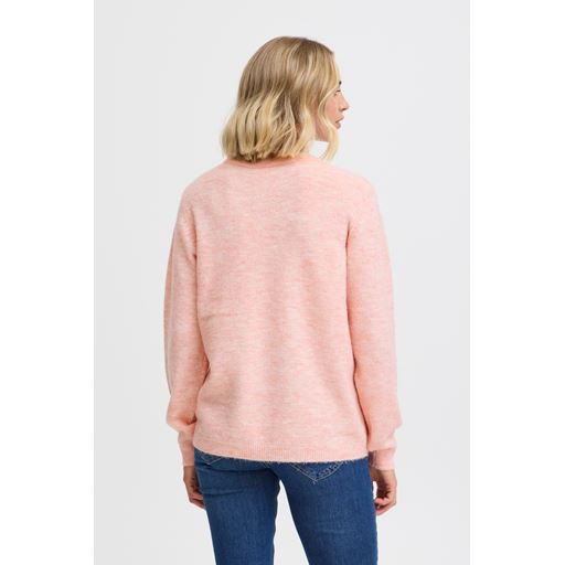 Fransa Ellis Striktrøje, Peachskin Melange, XXL