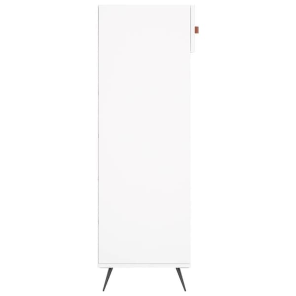 vidaXL Skohylle hvit 60x35x105 cm konstruert tre
