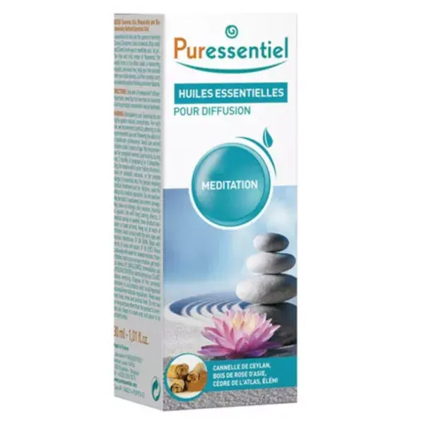 Difusor de Meditação com Mistura de Óleos Essenciais Puressentiel 30ml