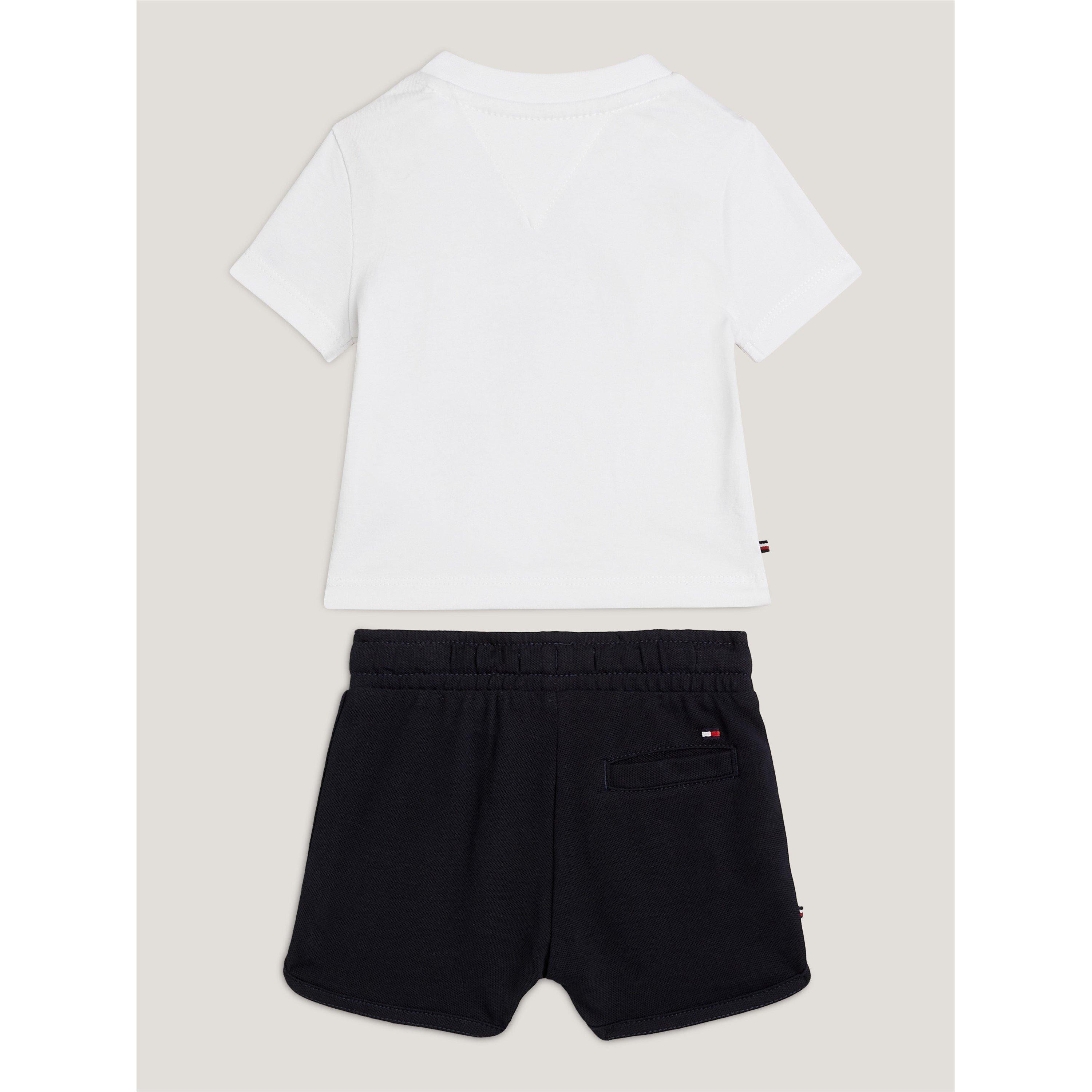 Tommy Hilfiger Logo T Shirt and Shorts Set Infants