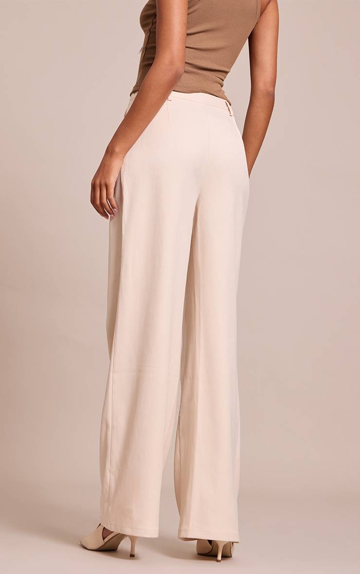 Gris Pierre Pantalon Tall Tissé À Devant Croisé
