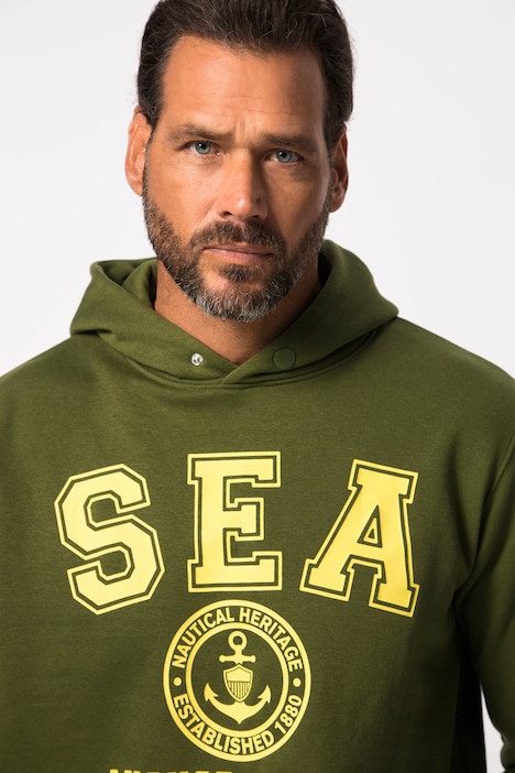 Hoodie, Kapuzensweater, Print vorne, bis 8 XL
