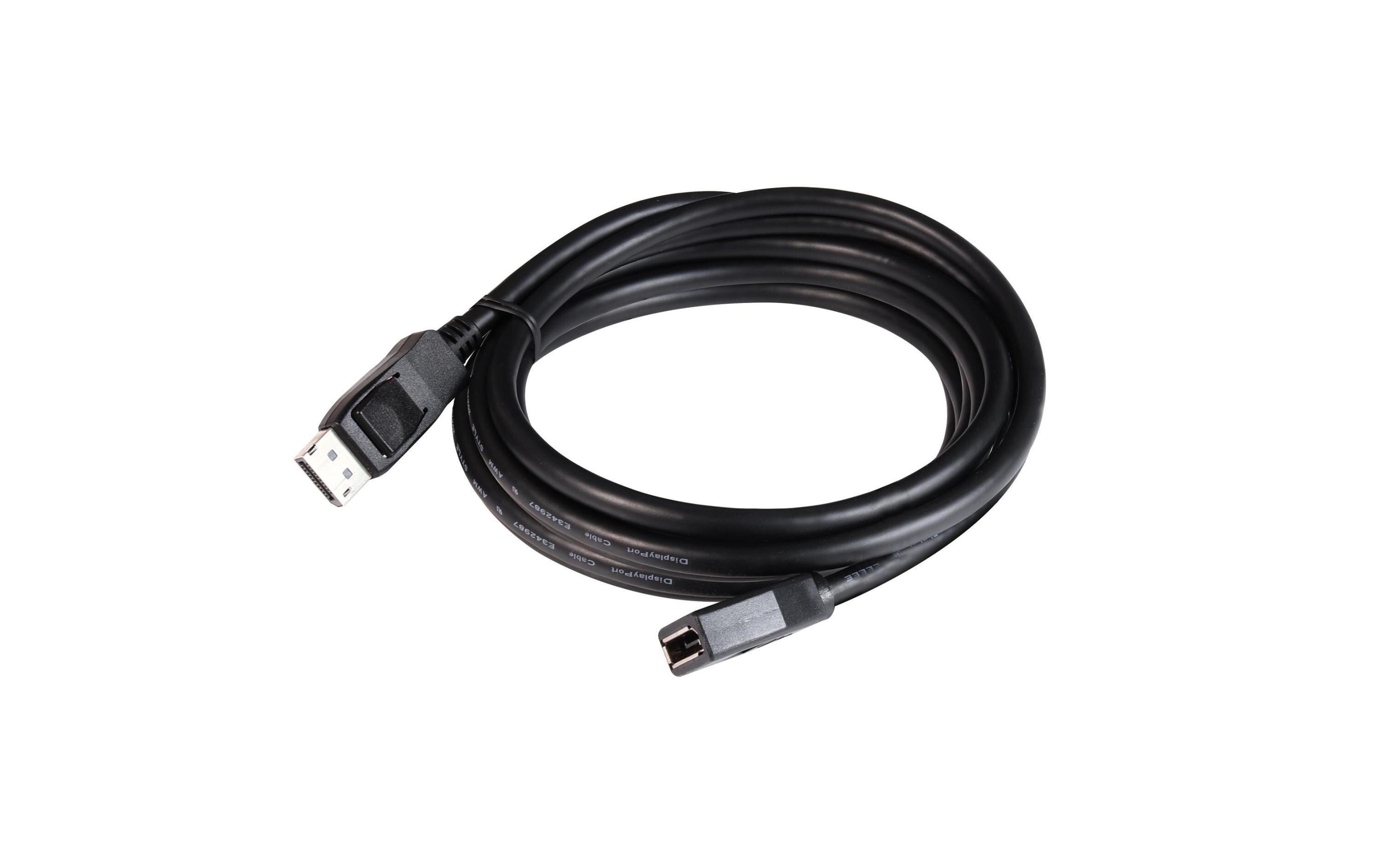 Kabel DisplayPort 1.4 HBR3 8K60Hz, 3 mDisplayPort-Verlängerungskabel, Stecker auf Buchse