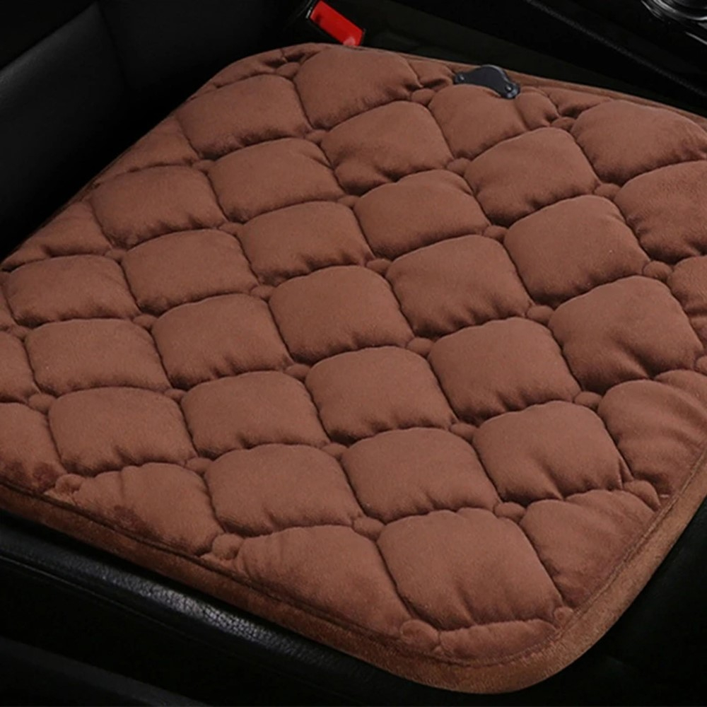 (44x42cm) Beheizbare Auto USB Sitz Auflage KFZ Sitzheizungs Kissen - Schwarz