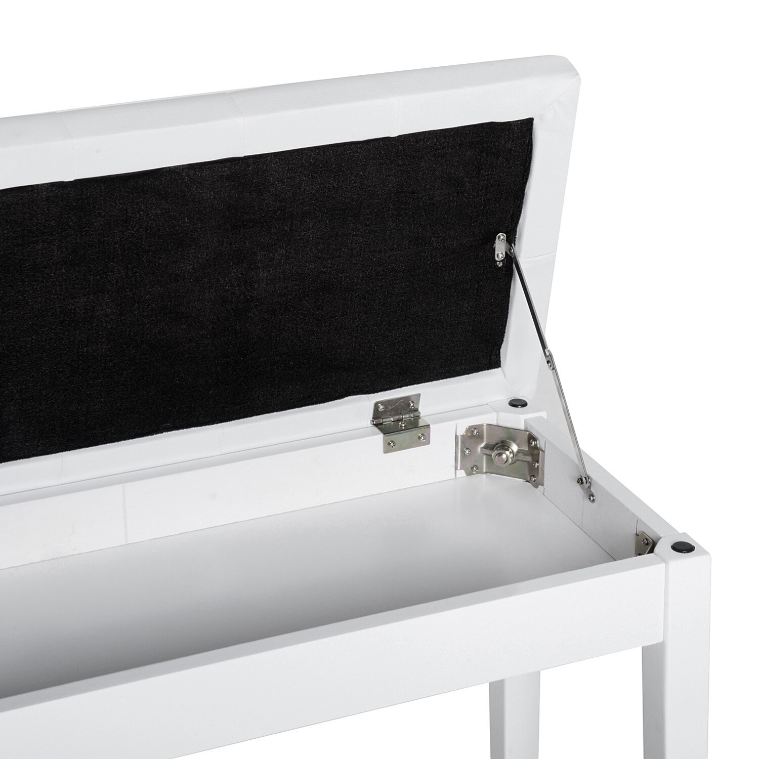 HOMCOM Klavierbank Stilvoll, robust, langlebig Weiß 76 x 36 x 50 cm (LxBxH)