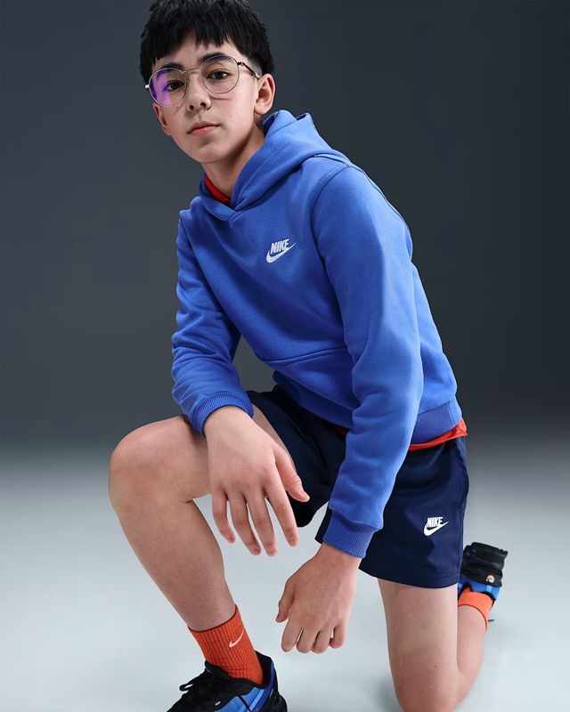 NIKE - Sportswear Club Fleece - Hoodie - Blauw - Katoen