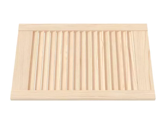 Portes d'armoire à persiennes 2 pcs 61,5x39,4 cm pin massif