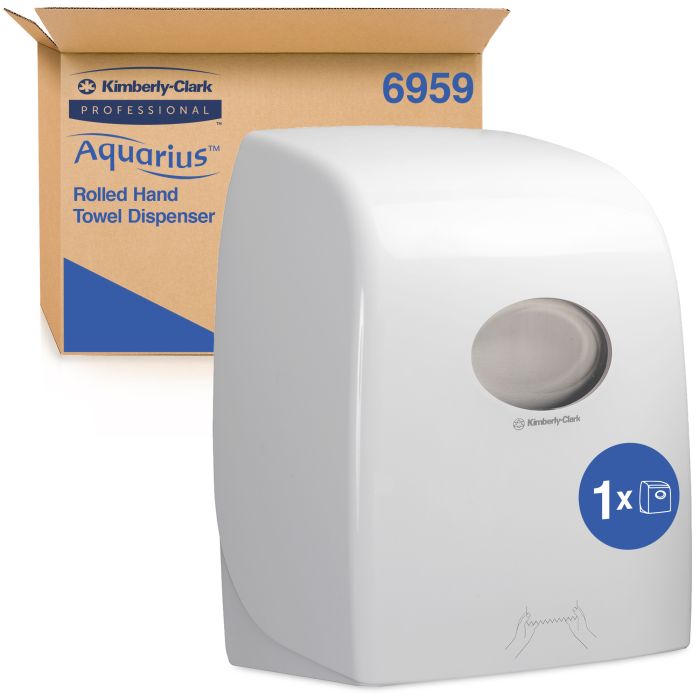 Kimberly Clark 6959 Aquarius rolhanddoek Dispenser wit (6959)