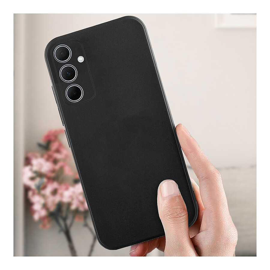 Akashi Coque de protection en silicone noir- Samsung Galaxy A35 5G