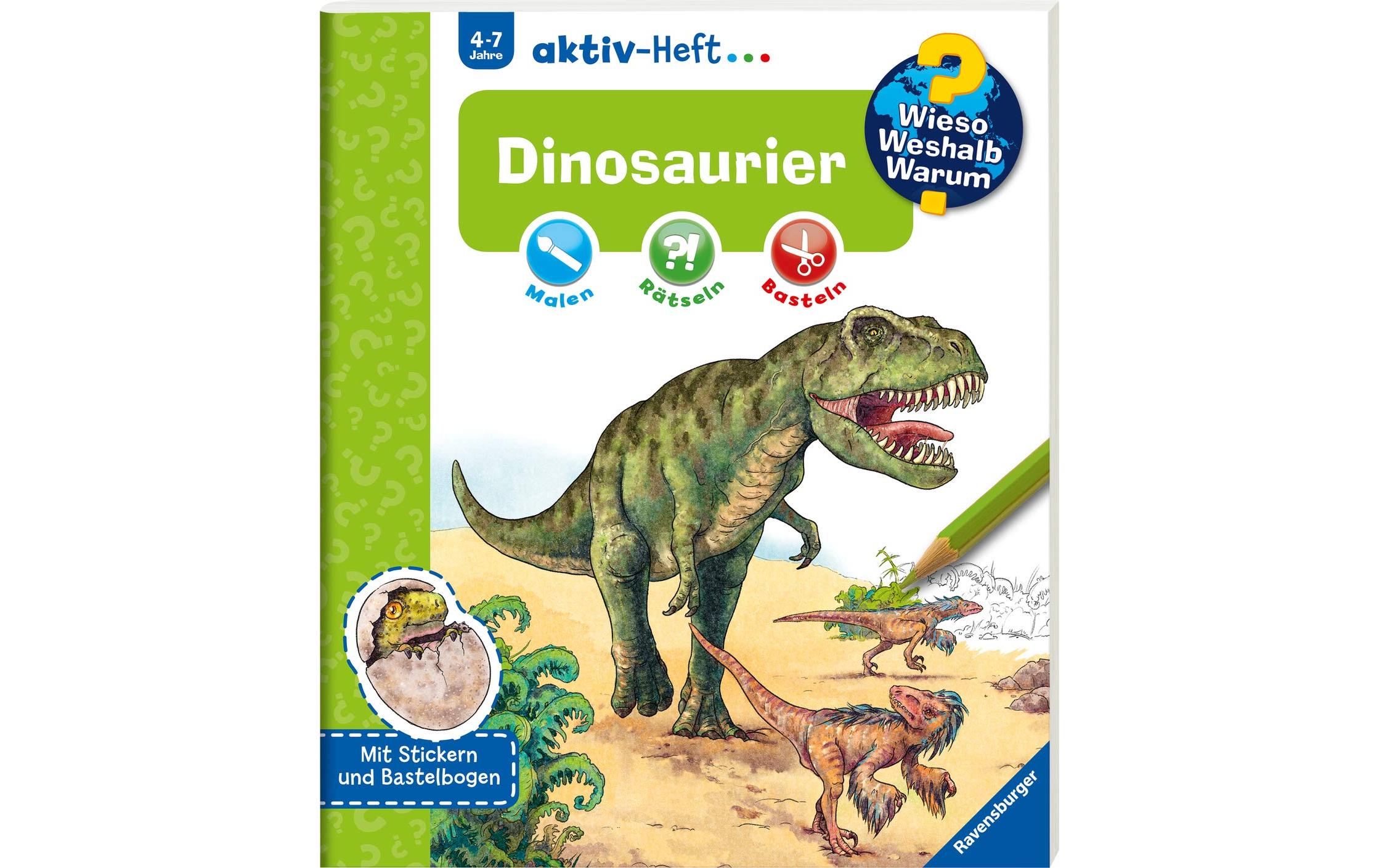 Kinder-Sachbuch WWW aktiv-Heft DinosaurierKompaktes Sachwissen für Dino-Fans