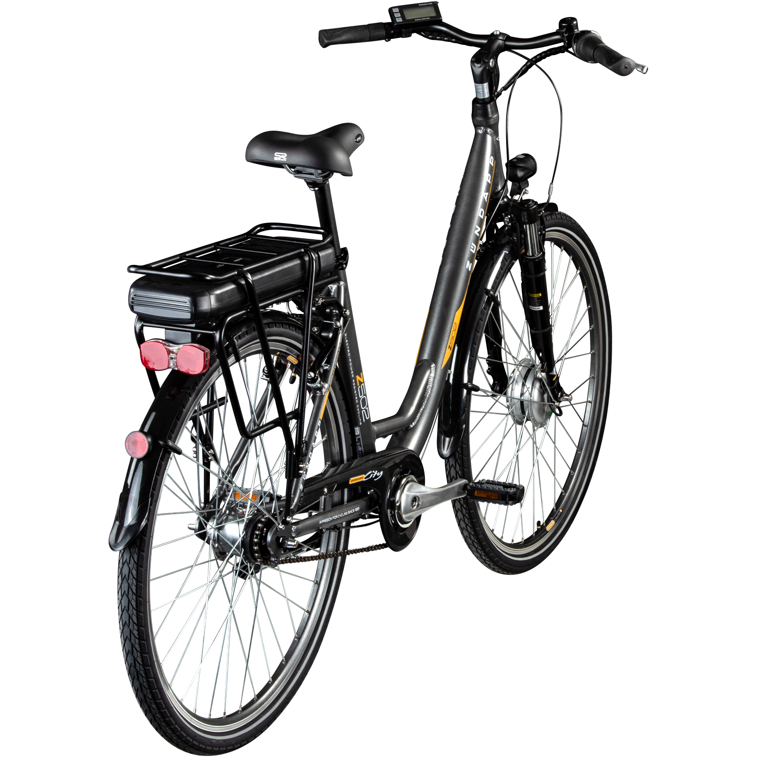 Zündapp Elektro Hollandrad Z502 - grau-orange - 28