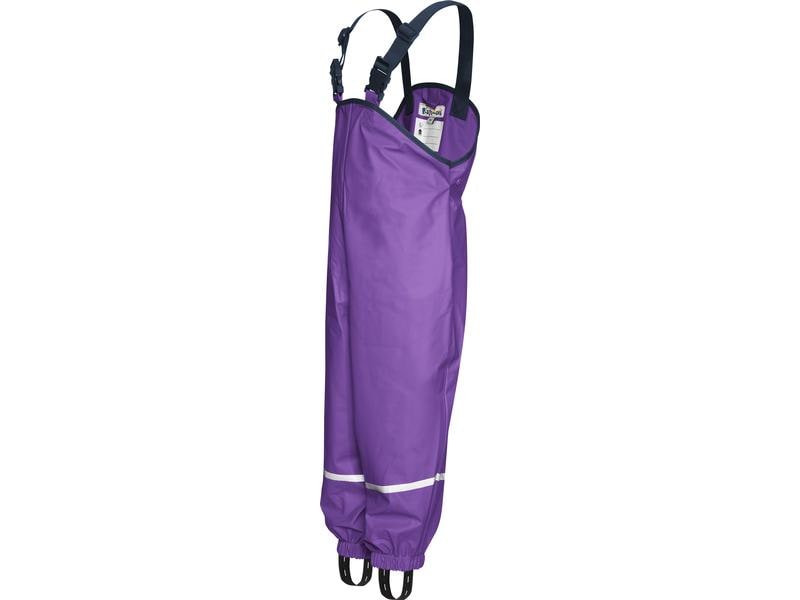 Playshoes Regenlatzhose Lila Gr. 128 Praktische Regenhose mit breiten elastischen Hosenträgern