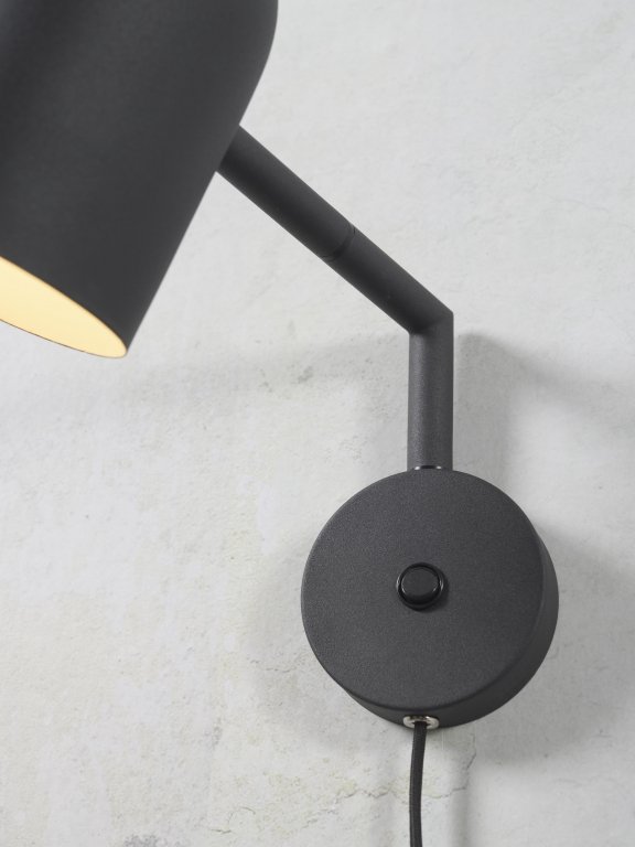 It's about Romi Marseille wandlamp zwart