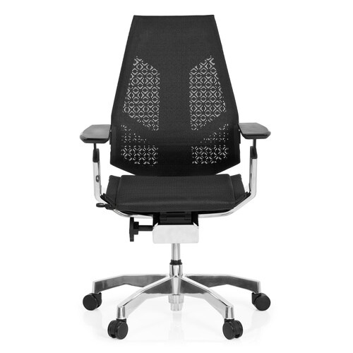 High End Bürostuhl GENIDIA Netzstoff mit Armlehnen hjh OFFICE