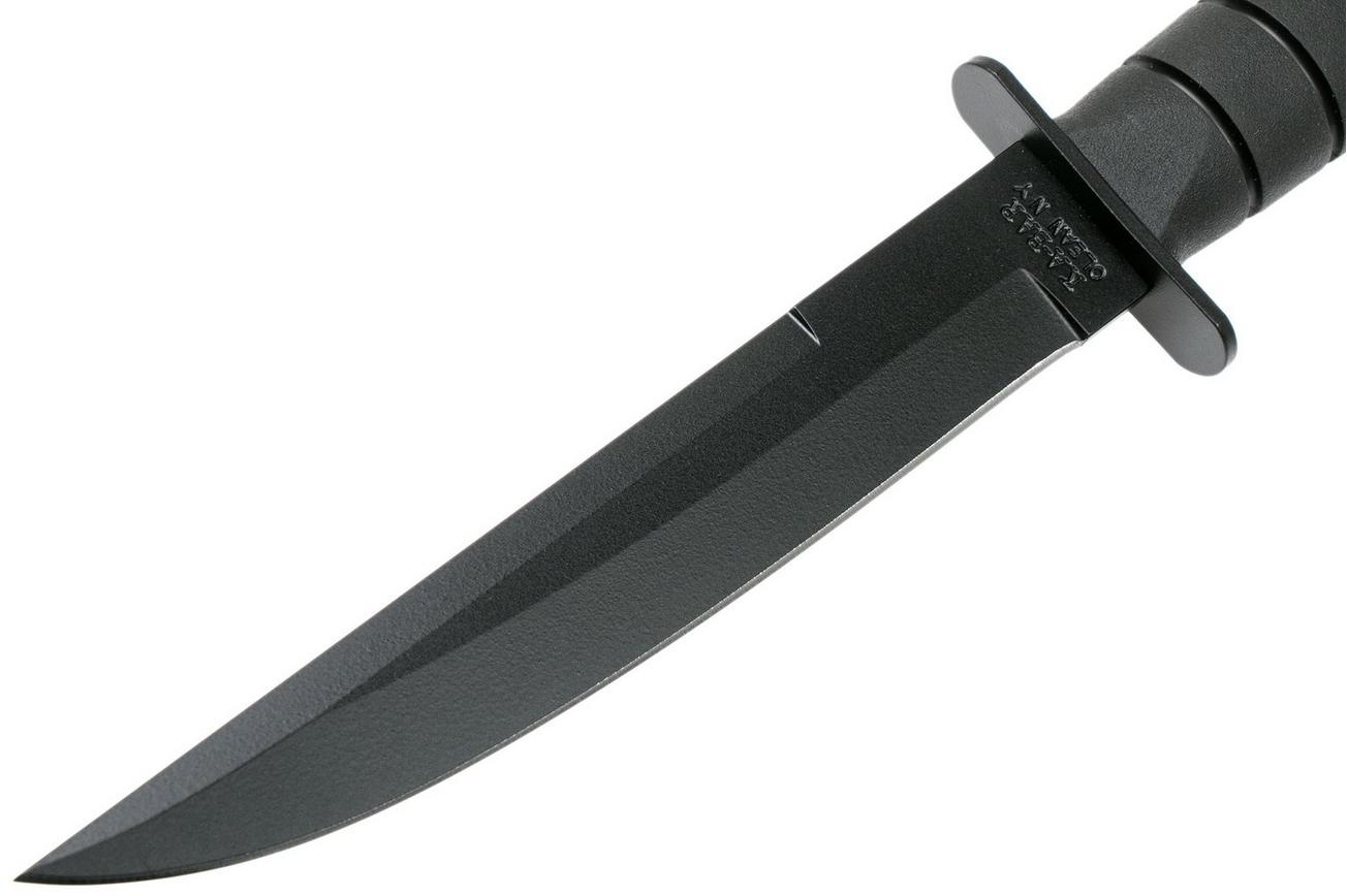 KA-BAR Modified Tanto 1266 plain edge, kydex foedraal, survivalmes