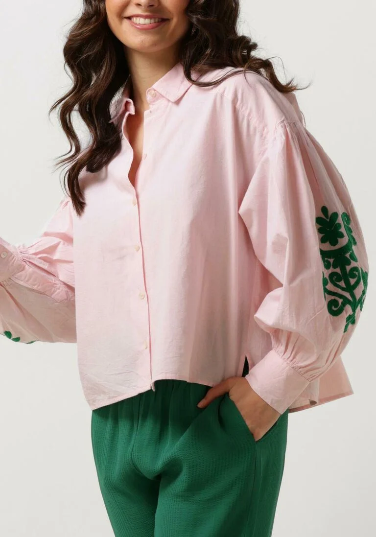 BY-BAR roze by-bar blouse sarah short chambray blouse