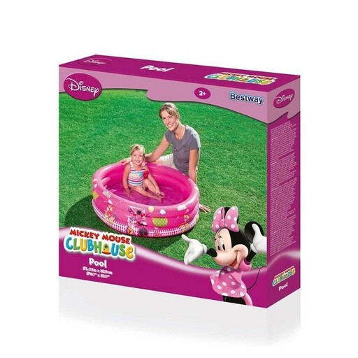 Piscina Infantil Dobrável Bestway Minnie Mouse 102x102x25cm 91035
