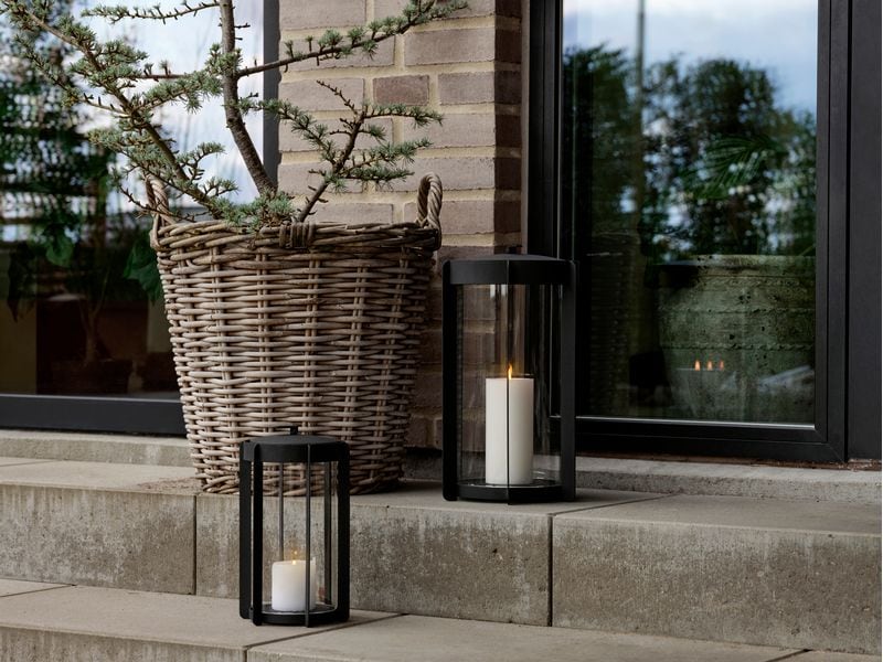 Zone Denmark Laterne Firefly S 25 cm, Schwarz Windlicht