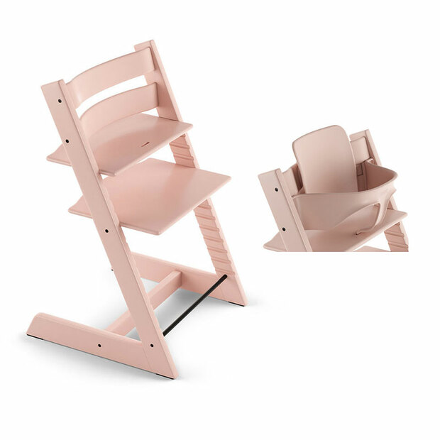 Chaise haute TRIPP TRAPP + BabySet Rose Serein - STOKKE
