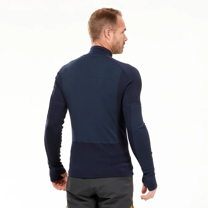 Decathlon Forclaz - Camisa de manga comprida Forclaz MT900 em lã merino para homem