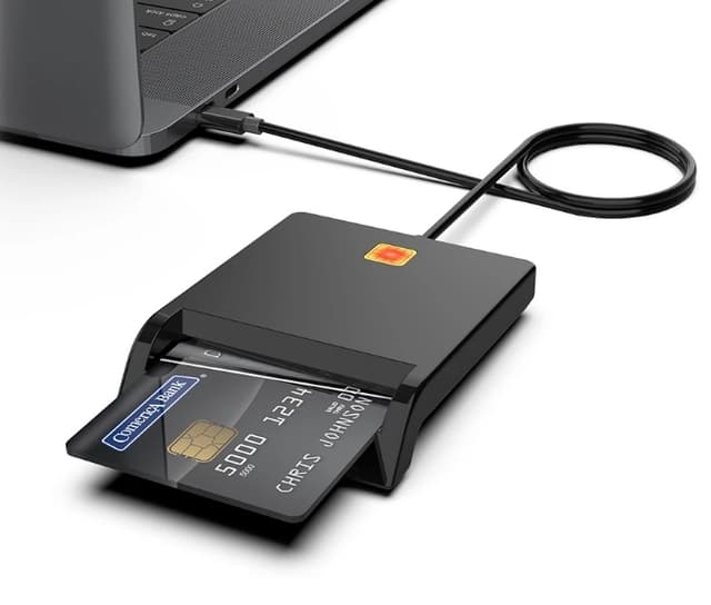 NÖRDIC USB-C Smartkort og SIM-kortlæser ISO7816 ID-kort EMV Kreditkort
