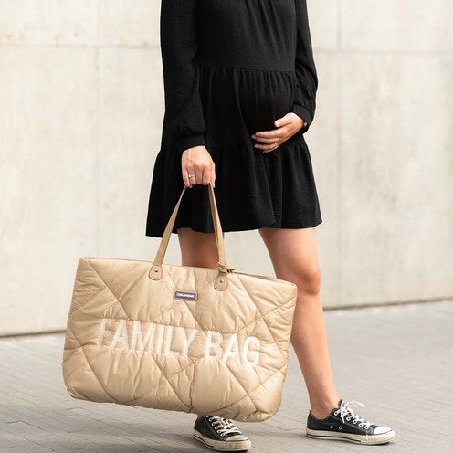 Family Bag Sac à langer matelassé Beige - CHILDHOME