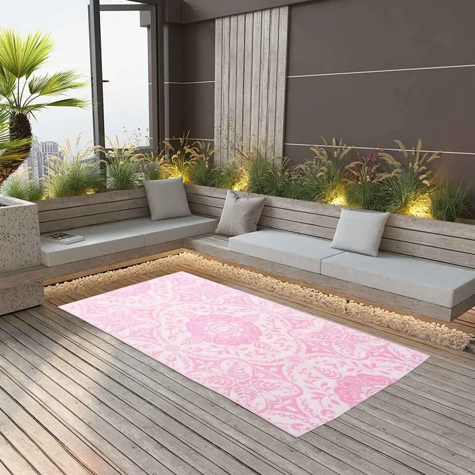 vidaXL - Tuinkleed - Roze - Polyetheen - 120 x 180 cm