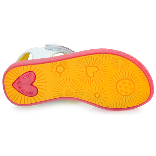 Agatha Ruiz de la Prada - SANDALIA PLAY - Blanc / Rose
