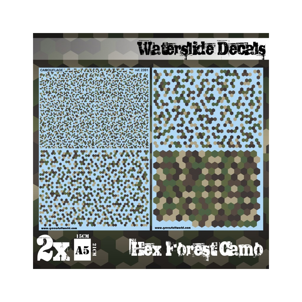 Decalcomanies - Camouflage Forêt Hex