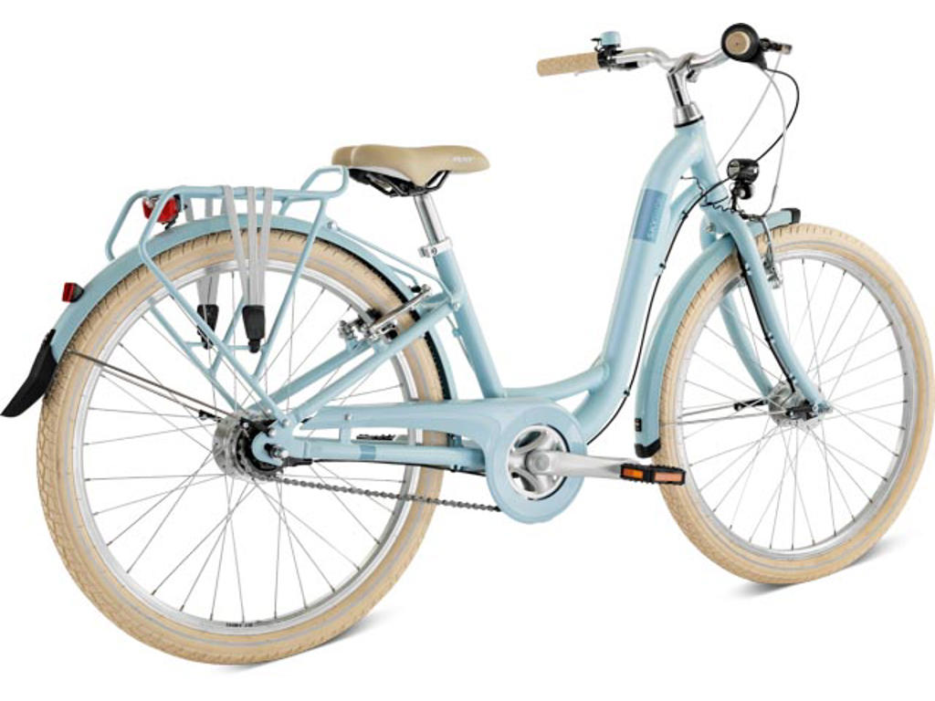 Puky Skyride 24-7 Classic Alu. børnecykel retro blå